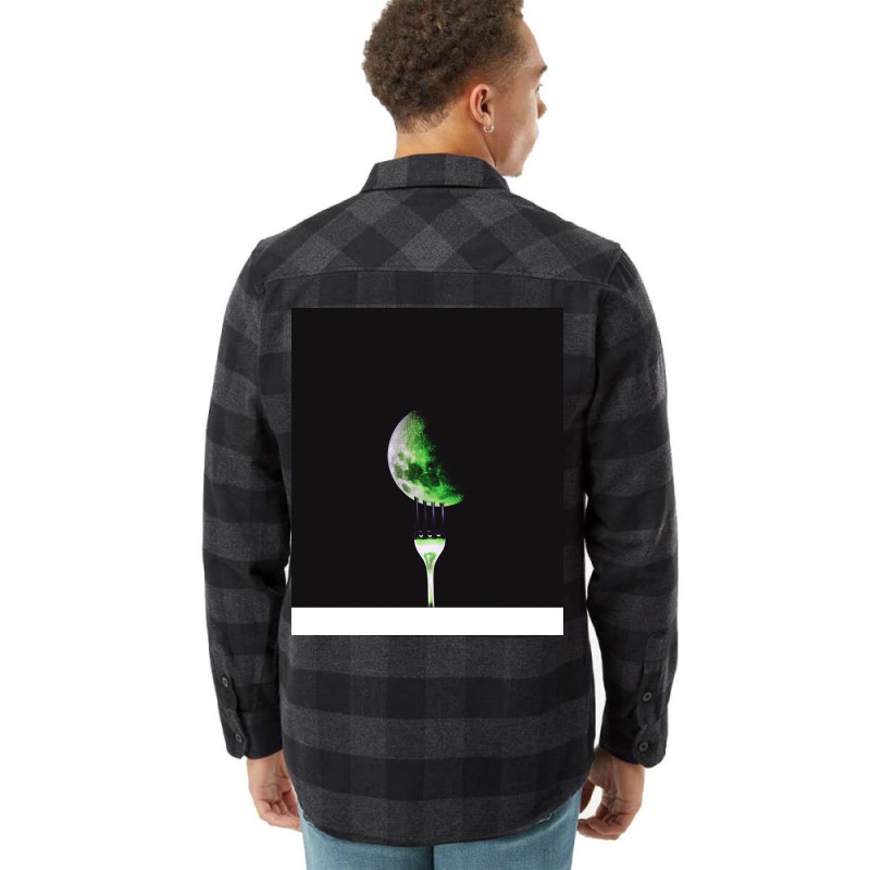 Earth On A Fork Quote (1) (1) Flannel Shirt | Artistshot