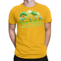 Paradise With Trees And Mountains For Earth Day Tu T-shirt | Artistshot