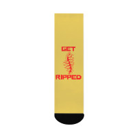 Get Ripped Fit Fitness Red Crew Socks | Artistshot