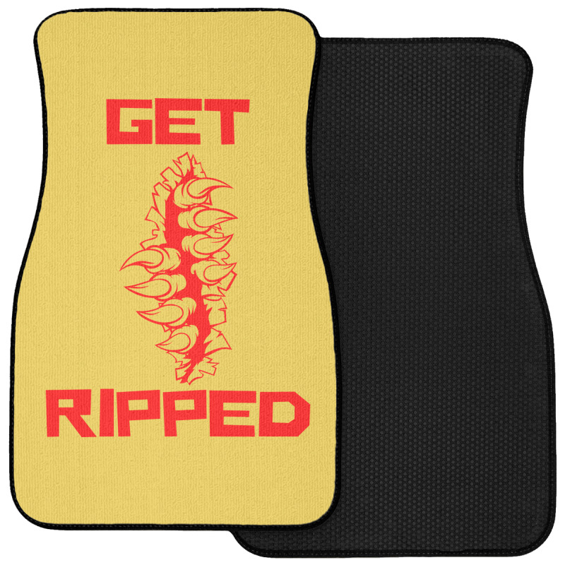 Get Ripped Fit Fitness Red Front Car Mat | Artistshot