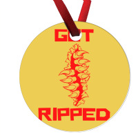 Get Ripped Fit Fitness Red Ornament | Artistshot