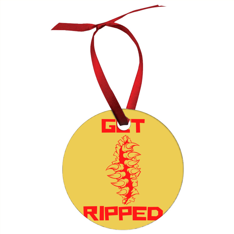 Get Ripped Fit Fitness Red Ornament | Artistshot