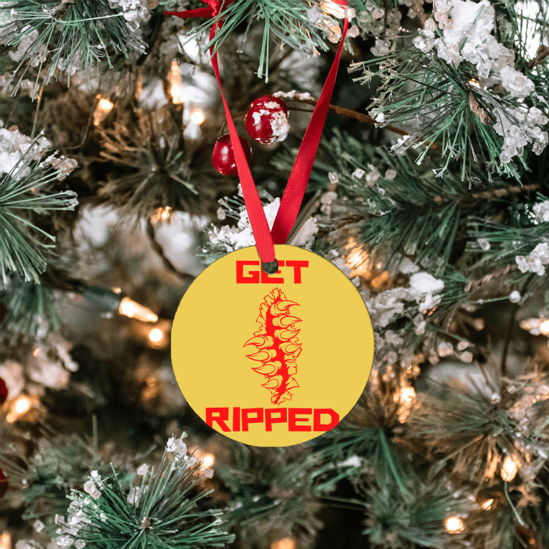 Get Ripped Fit Fitness Red Ornament | Artistshot