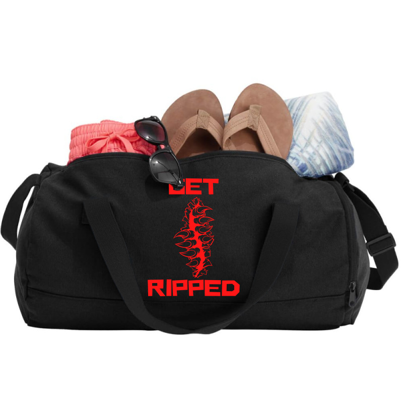 Get Ripped Fit Fitness Red Duffel Bag | Artistshot