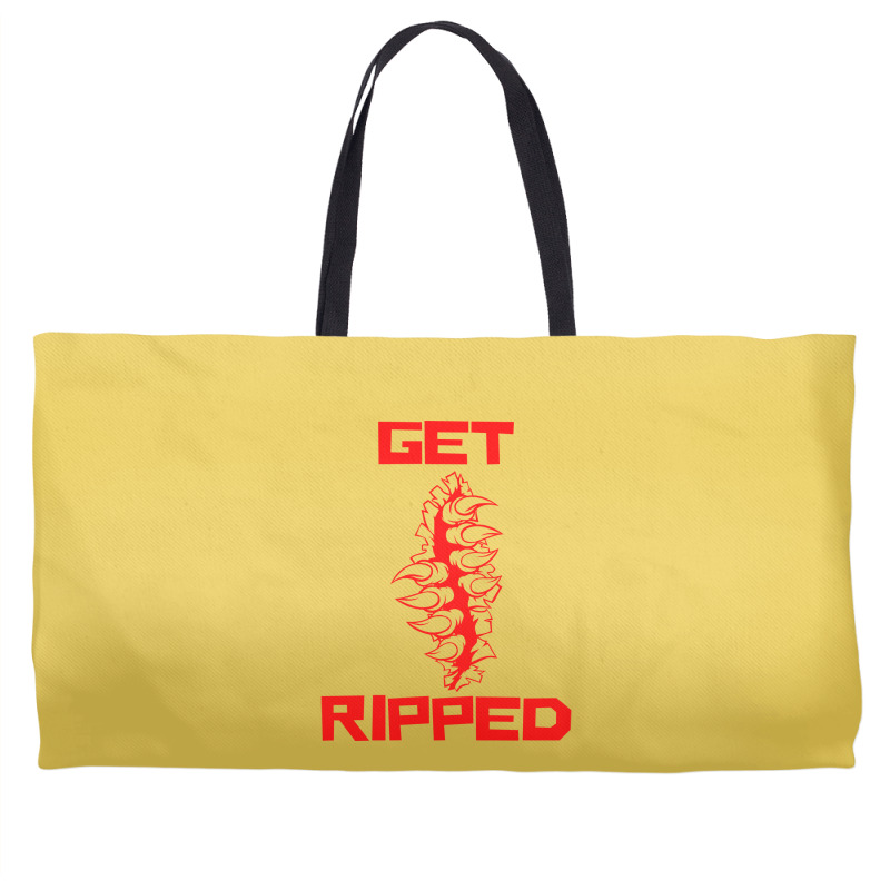 Get Ripped Fit Fitness Red Weekender Totes | Artistshot