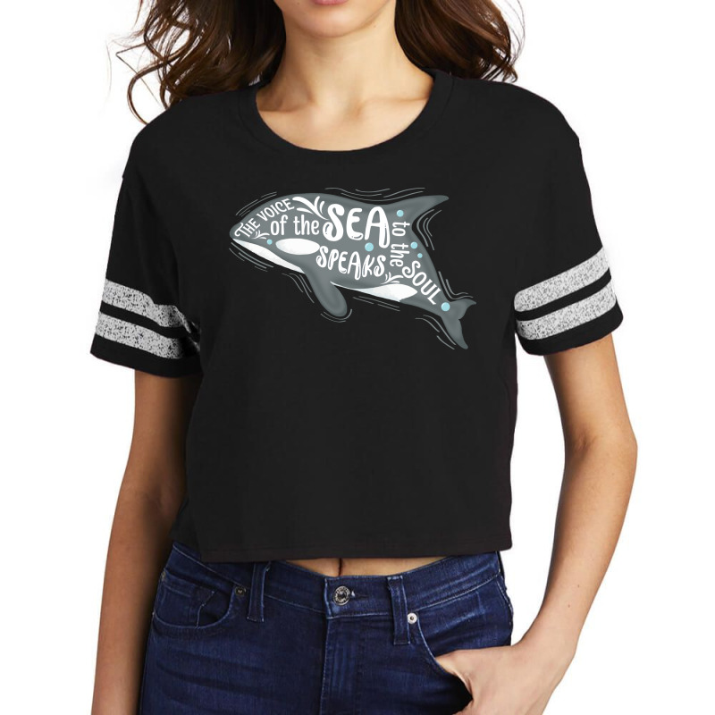 Orca Killer Whale Cute Nature (1) (1) Scorecard Crop Tee by asabeakewlln | Artistshot