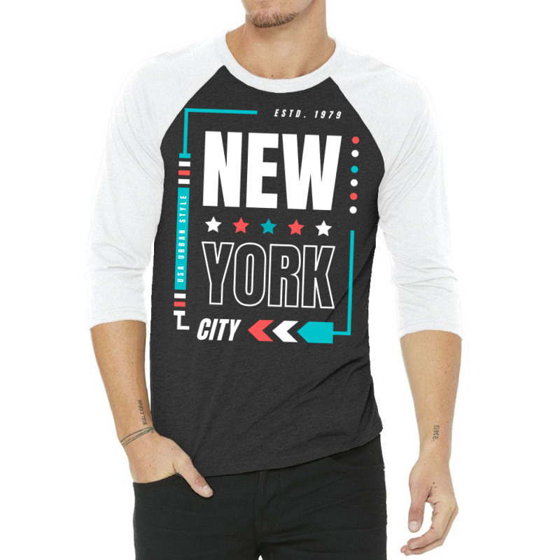 New York City  New York 3/4 Sleeve Shirt by amwayfigeljy | Artistshot