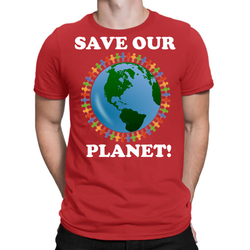 Save Our Planet Blue Cute (1) (1) T-Shirt by geromclippat | Artistshot