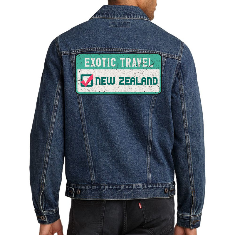 New Zealand Travel List Men Denim Jacket | Artistshot