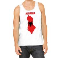 Albanian Flag Inside Map Of Albania Tumblr Tank Top | Artistshot