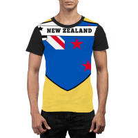 New Zealand Country Shield Graphic T-shirt | Artistshot