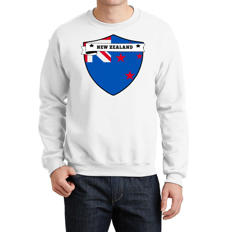 New Zealand Country Shield Crewneck Sweatshirt | Artistshot