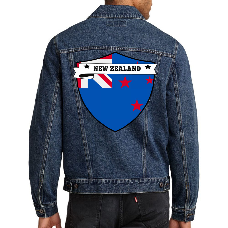 New Zealand Country Shield Men Denim Jacket | Artistshot