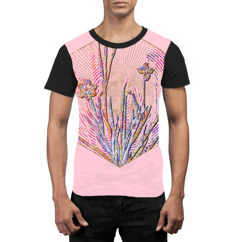 Yellow Eyed Grass Floral Rainbow Mosaic Cute Graphic T-shirt | Artistshot