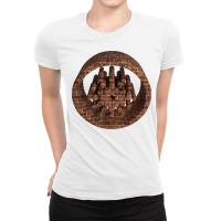 3d Cardano Brick Ladies Fitted T-shirt | Artistshot