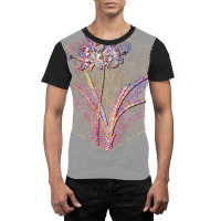 Guernsey Lily Floral Rainbow Mosaic 70s Graphic T-shirt | Artistshot