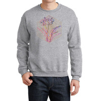 Guernsey Lily Floral Rainbow Mosaic 70s Crewneck Sweatshirt | Artistshot