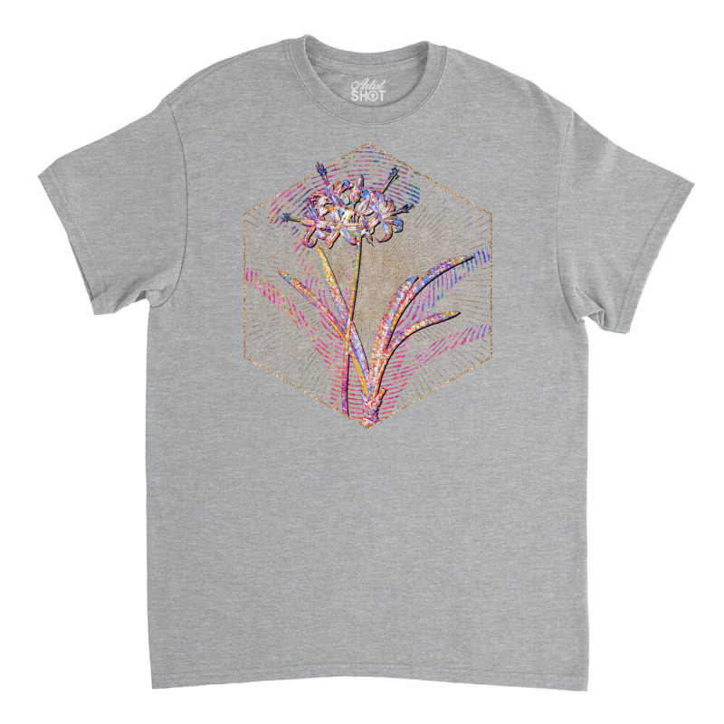 Guernsey Lily Floral Rainbow Mosaic 70s Classic T-shirt | Artistshot