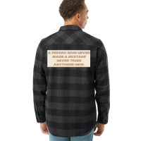 Make Mistakes Quote Flannel Shirt | Artistshot