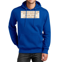 Make Mistakes Quote Unisex Hoodie | Artistshot