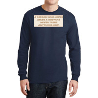 Make Mistakes Quote Long Sleeve Shirts | Artistshot