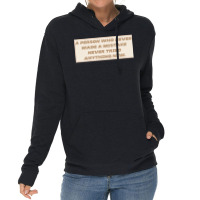 Make Mistakes Quote Lightweight Hoodie | Artistshot