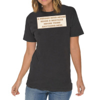 Make Mistakes Quote Vintage T-shirt | Artistshot