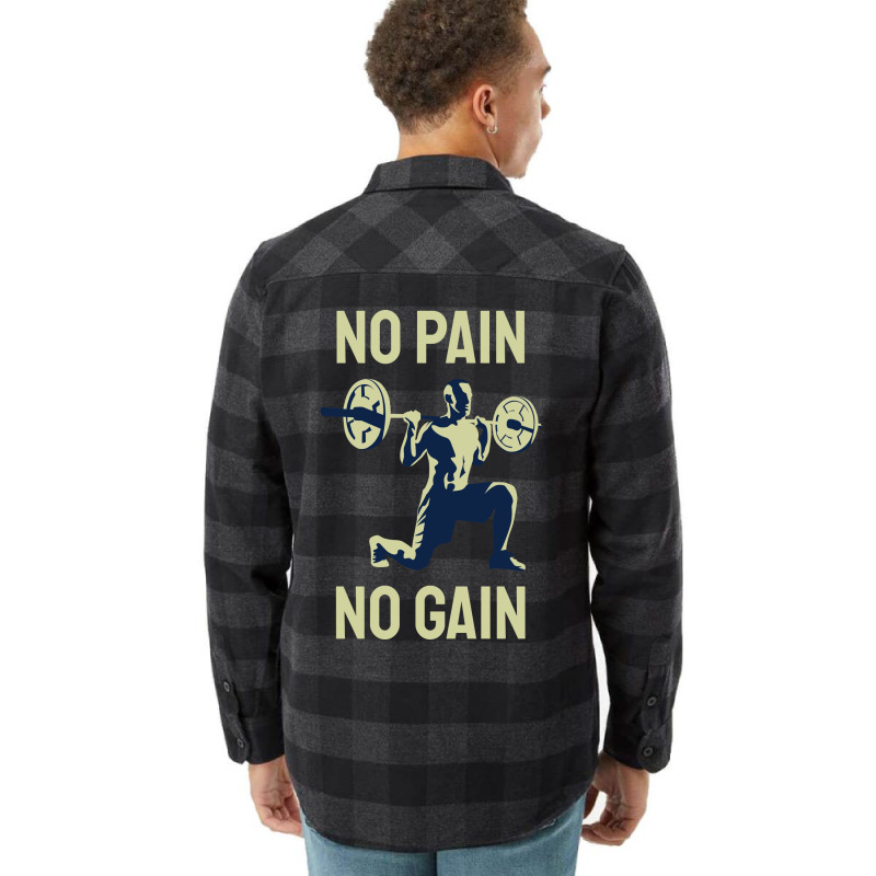 No Pain No Gain Stars Summer Flannel Shirt by advtinmarp | Artistshot