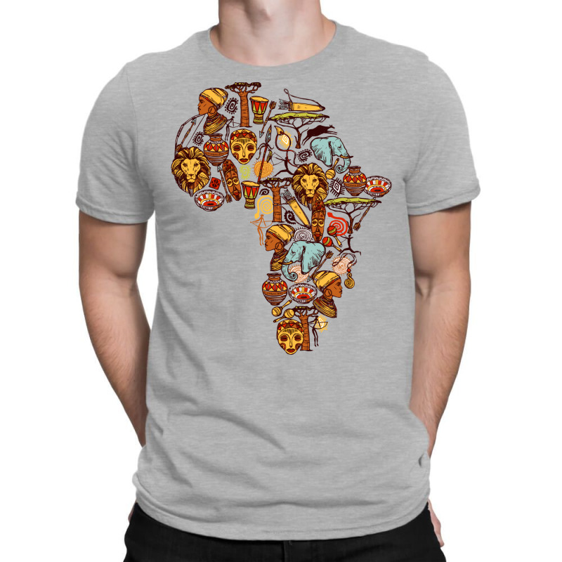 Africa Map Tribal Cultural Natural Representation T-shirt | Artistshot