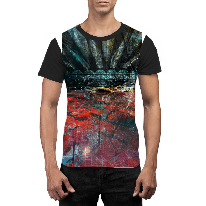 Crimson City Mapping In Jungle Collage Ecopop Boy Graphic T-shirt | Artistshot