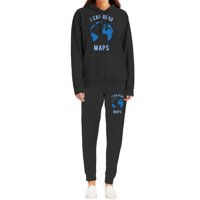 Funny Geography I Can Read Maps Hoodie & Jogger Set | Artistshot