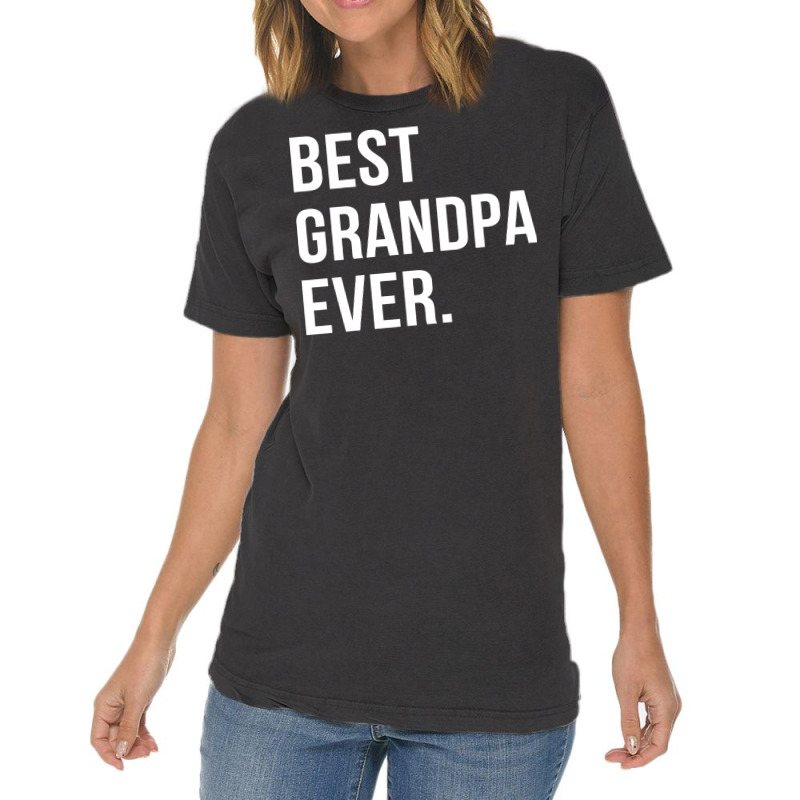 Best Grandpa Ever Funny Hipster Vintage T-shirt | Artistshot