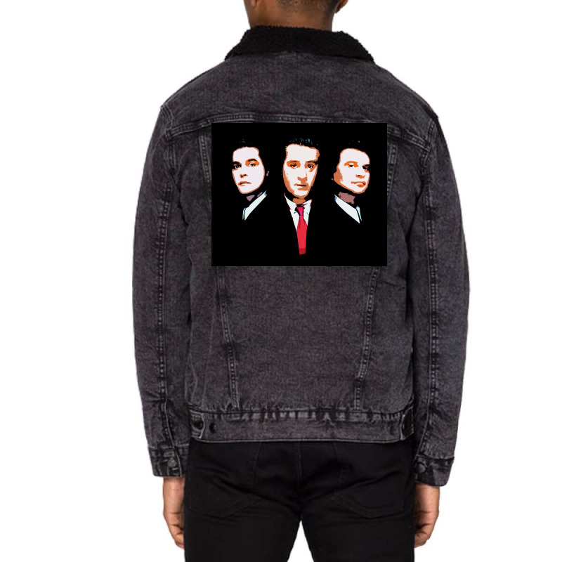 Pesci De Niro Liotta Boy Unisex Sherpa-Lined Denim Jacket by abolilakdd | Artistshot