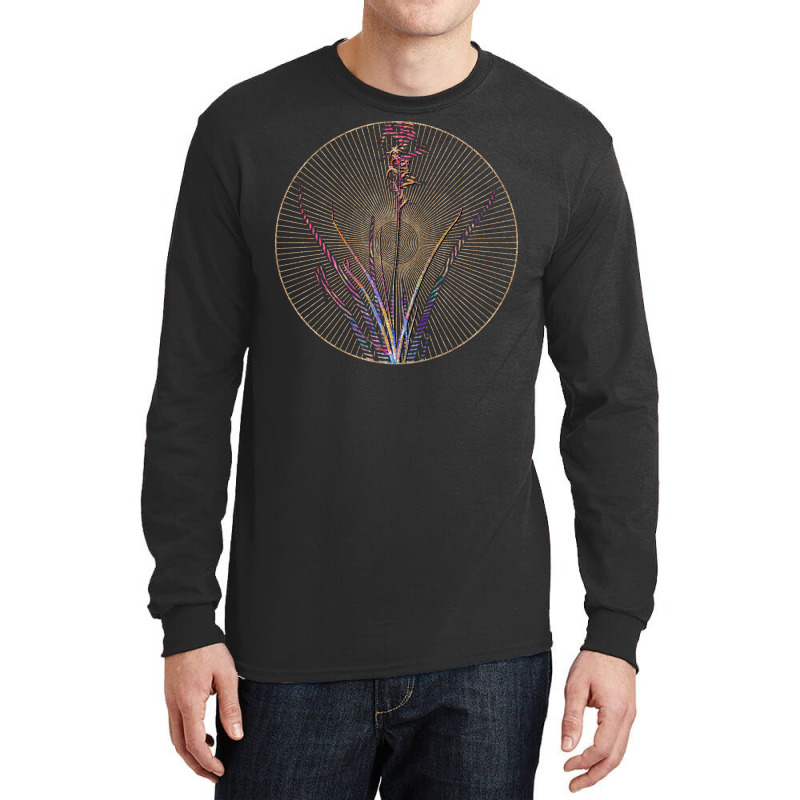 Hyacinthus Viridis Floral Rainbow Mosaic Quote Long Sleeve Shirts by mauxiedomf | Artistshot