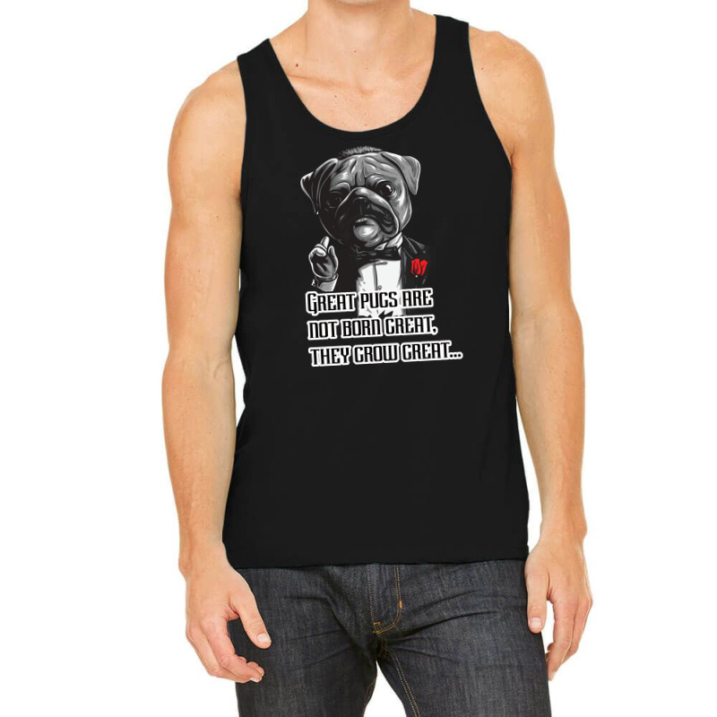 Pugfather Blue Tank Top by abolilakdd | Artistshot