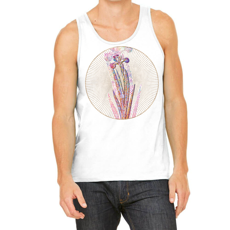 Harlequin Blue Floral Rainbow Mosaic Vintage Tank Top | Artistshot