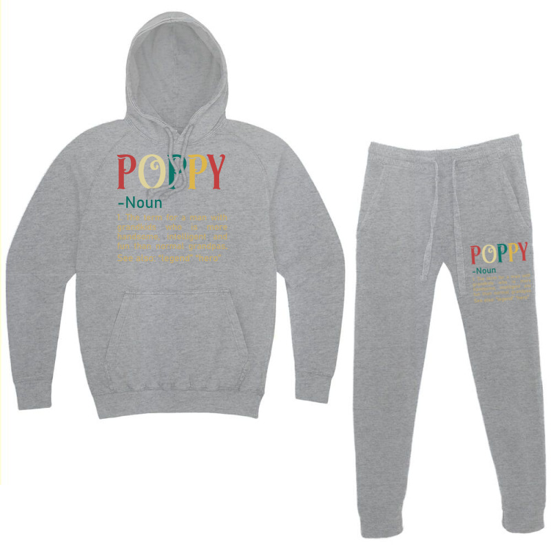 Funny Grandpa Saying Dictionary Poppy Retro Hoodie & Jogger Set | Artistshot