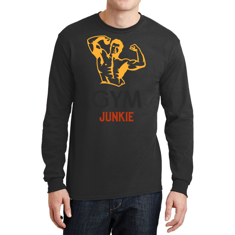 Gym Junkie Design Tshirt Coffee Mug Apparel Notebo Long Sleeve Shirts | Artistshot