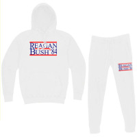 Reagan Bush 84 Retro Usa Election Hoodie & Jogger Set | Artistshot