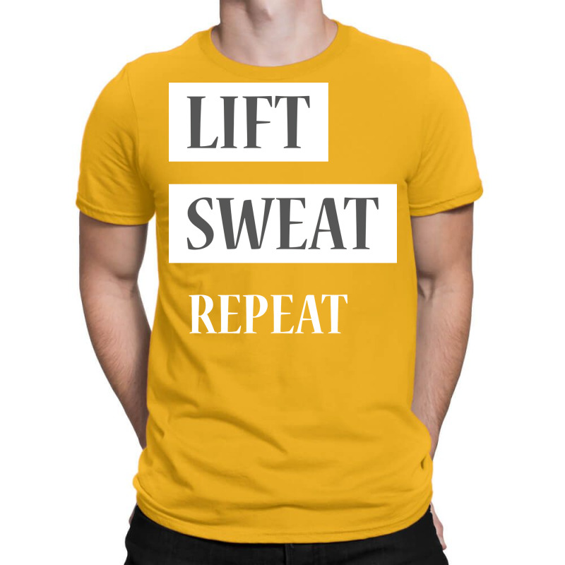 Lift Sweat Repeat Gym Yellow T-shirt | Artistshot