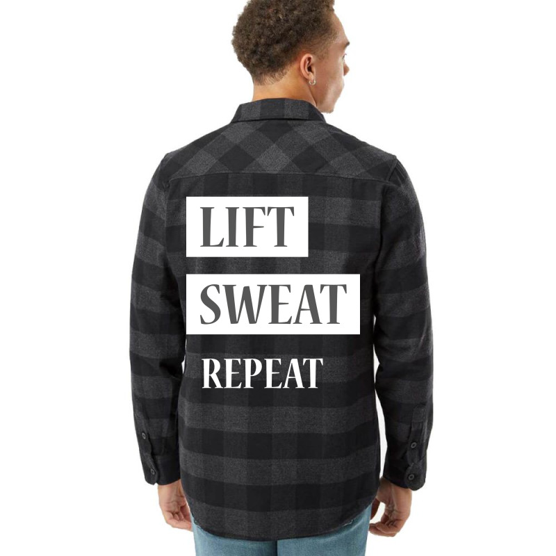 Lift Sweat Repeat Gym Yellow Flannel Shirt | Artistshot