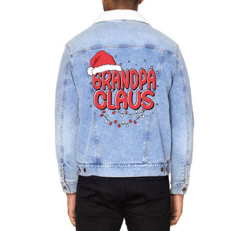 Grandpa Claus Santa Funny Christmas Pajama Matchin Unisex Sherpa-lined Denim Jacket | Artistshot