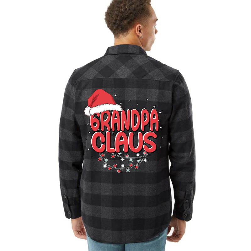 Grandpa Claus Santa Funny Christmas Pajama Matchin Flannel Shirt | Artistshot