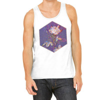 White Provence Rose Floral Rainbow Mosaic On Veri Tank Top | Artistshot