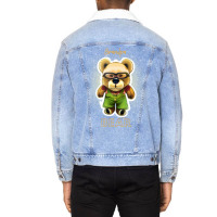 Cute Grandpa Teddy Bear 70s Unisex Sherpa-lined Denim Jacket | Artistshot