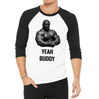 Ronnie Coleman Yeah Buddy Gym Meme Red 3/4 Sleeve Shirt | Artistshot