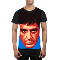 Scarface Montana Pacino Pop Art Portrait 2 Travel Graphic T-shirt | Artistshot