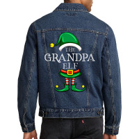 The Grandpa Elf Matching Family Christmas Pajama R Men Denim Jacket | Artistshot