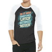 Do It Now Gym  Girl 3/4 Sleeve Shirt | Artistshot