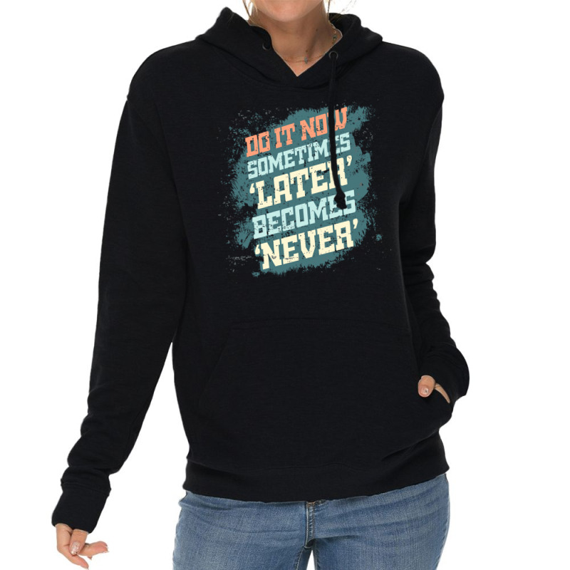 Do It Now Gym  Girl Lightweight Hoodie | Artistshot